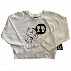 Boy Meets Girl X Care Bears Crop Sweatshirt White Size XL